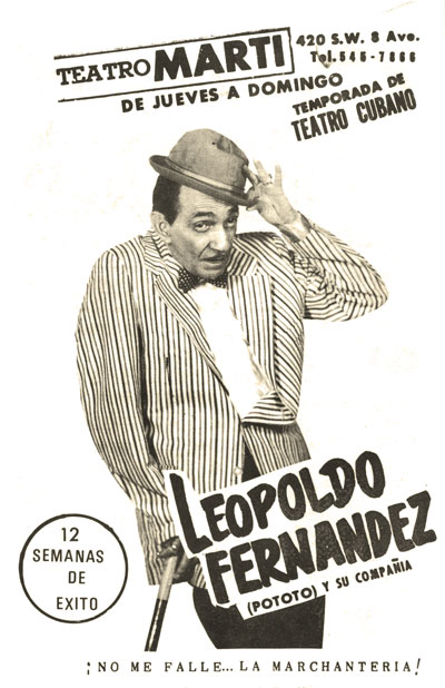 Tres Patines Promotional Poster Teatro Marti